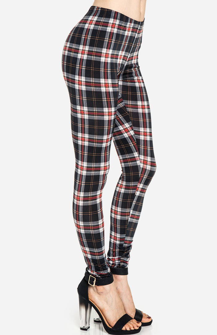 tartan leggings