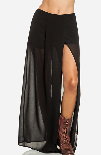 Sheer Maxi Skirt Slide 1