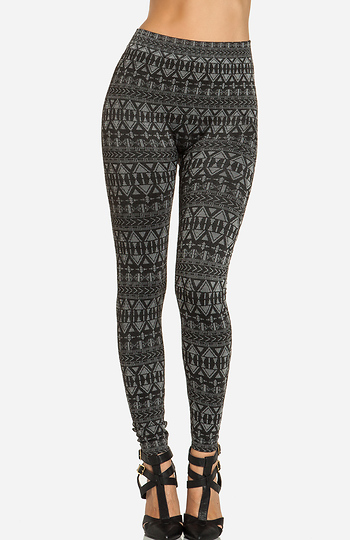 Winter Print Leggings Slide 1