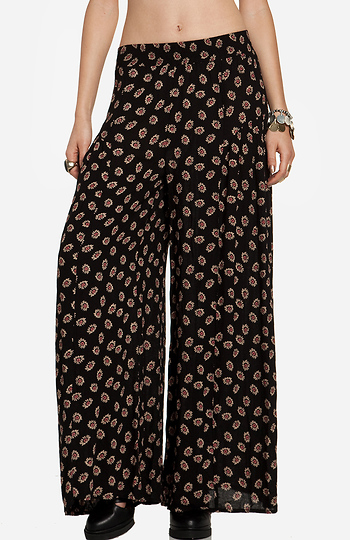 Daisy Print Palazzo Pants Slide 1