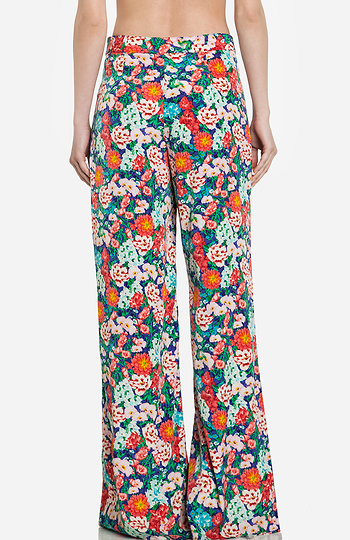 Vibrant Floral Palazzo Pants in Floral Multi | DAILYLOOK