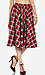 Plaid Midi Circle Skirt Thumb 1