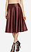 Leatherette Swing Midi Skirt Thumb 1