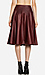 Leatherette Swing Midi Skirt Thumb 2