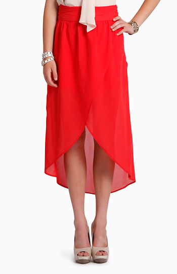Red Slice Skirt Slide 1