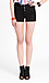 High Waisted Button Denim Shorts Thumb 1