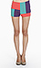 Rectangle Color Block Shorts Thumb 1