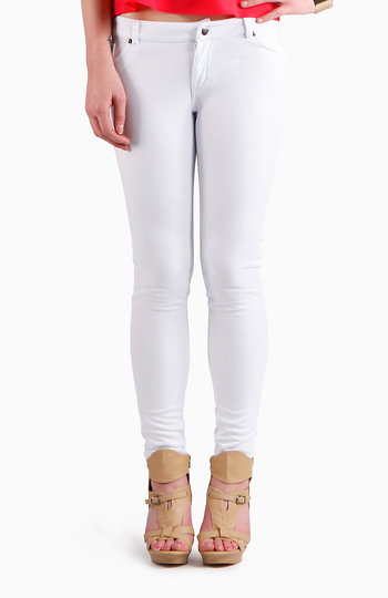 Khaki Jeggings Slide 1