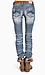 Distressed Straight Leg Jeans Thumb 3