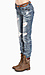 Distressed Straight Leg Jeans Thumb 2