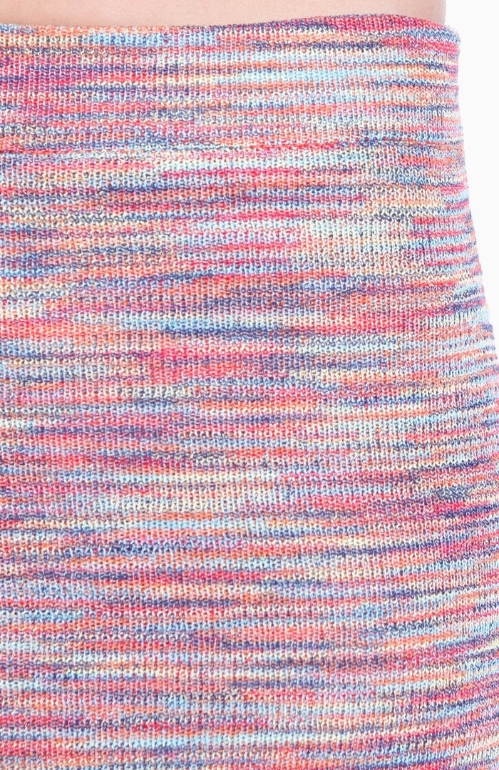 Rainbow Knit Pom Pom Skirt