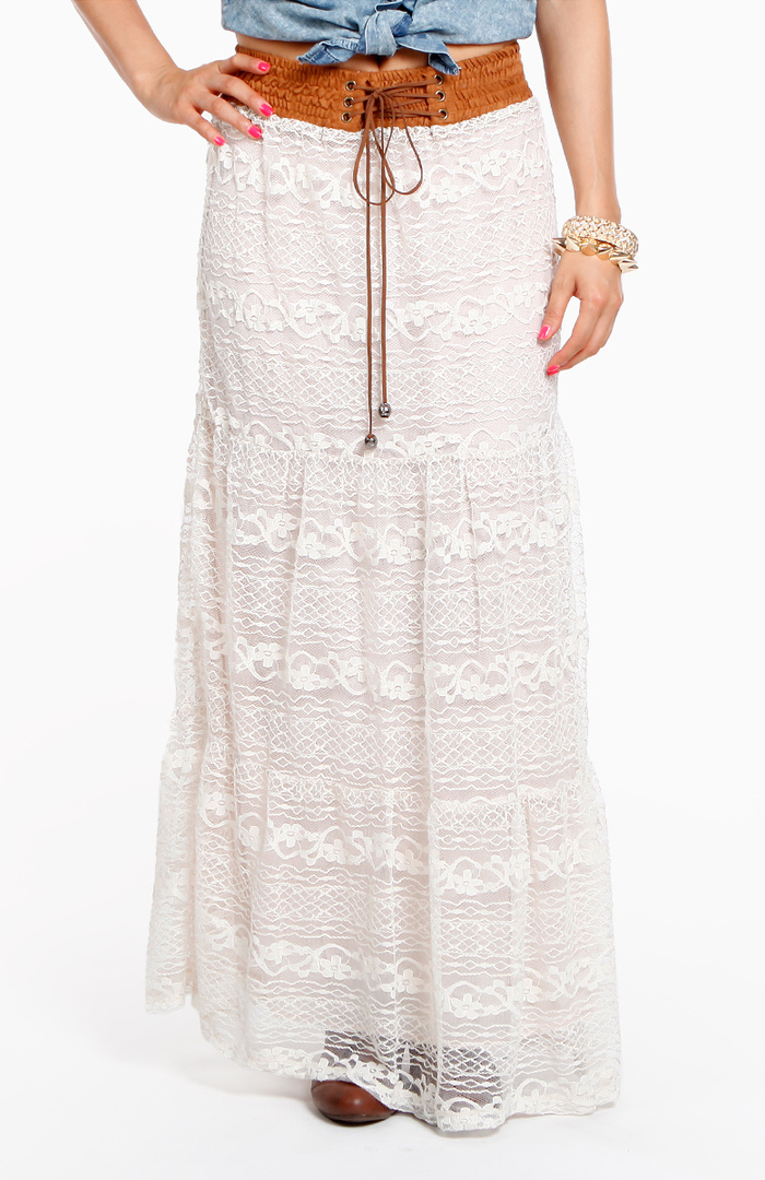 sequin maxi skirt western
