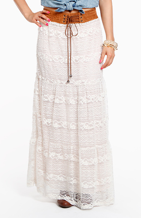 western maxi skirt