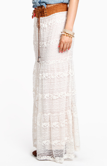 sequin maxi skirt western
