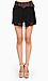 Pleated Skort With Woven Belt Thumb 1