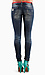 Medium Wash Distressed Skinny Jeans Thumb 3