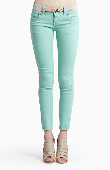 Mint Green Jeans Slide 1