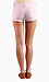 Pink Cut Off Denim Shorts Thumb 3
