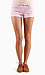 Pink Cut Off Denim Shorts Thumb 1