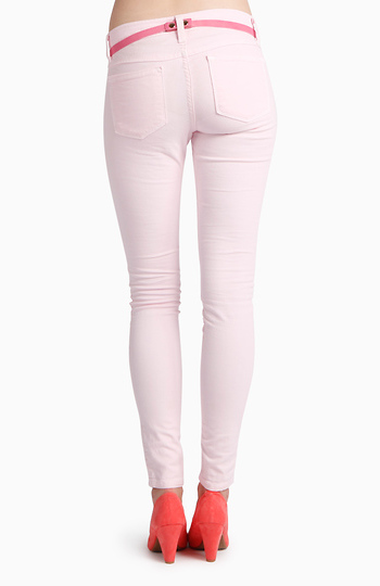 pink baggy jeans