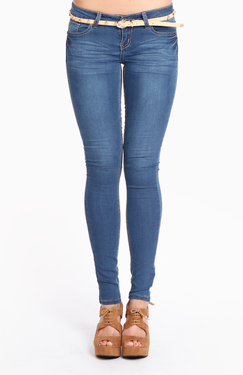 Medium Blue City Skinnies Slide 1