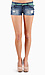 Distressed Mini Denim Shorts Thumb 1
