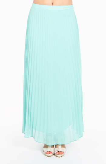 Pleated Maxi Skirt Slide 1