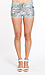Sequin Embellished Denim Shorts Thumb 1