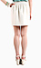 Ivory Ruched Pocket Skirt Thumb 3