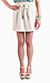 Ivory Ruched Pocket Skirt Thumb 1