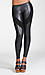 Faux Leather Panel Leggings Thumb 1