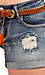 Destroyed Denim Shorts Thumb 4
