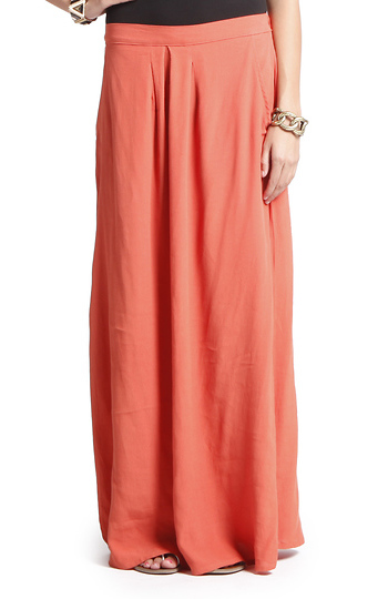 maxi skirt rust