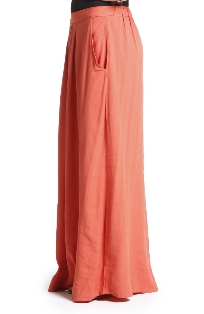 maxi skirt rust
