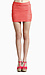 Peach Textured Body Con Skirt Thumb 1