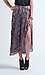 Python Print Chiffon Maxi Slice Skirt Thumb 2