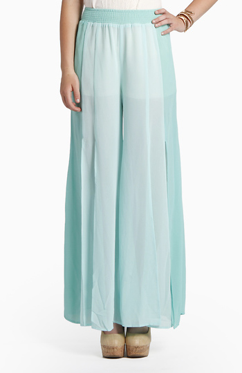 Mint Slit Pants Slide 1