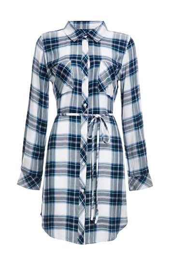 Rails Nadine Button Down Plaid Tunic Slide 1