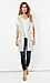 Line & Dot Cotton Linear Sleeveless Jacket Thumb 1