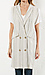 Line & Dot Cotton Linear Sleeveless Jacket Thumb 4