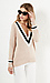 Front Row Shop V-Neck Cotton Sweater Thumb 1