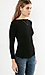 Front Row Shop Boat Neck Knit Top Thumb 3