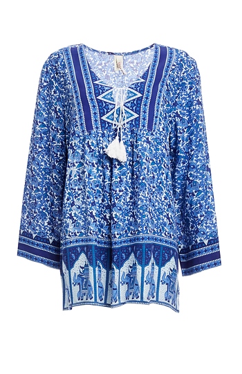 RAGA Gypsy Blues Blouse Slide 1