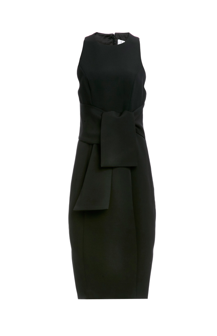 Keepsake High Tide Tie-Waist Dress in Black | DAILYLOOK