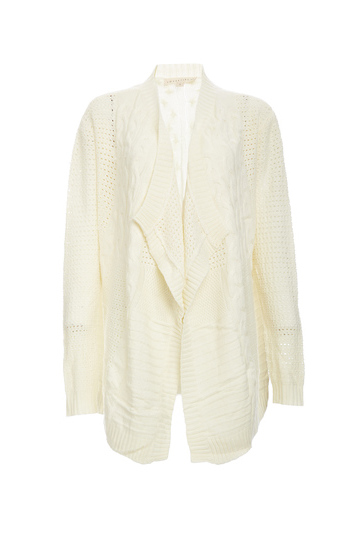 Simone Lightweight Cable Knit Cardigan Slide 1