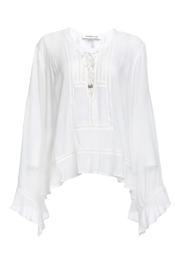 Desert Breeze Lace Up Blouse Slide 1