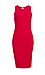 BOBI Fitted Shift Dress with Slit Thumb 1