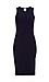 BOBI Fitted Shift Dress with Slit Thumb 1