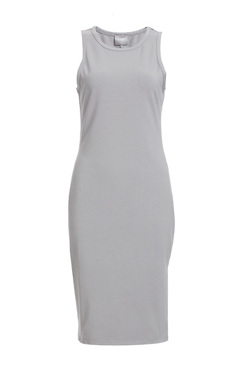 BOBI Fitted Shift Dress with Slit Slide 1