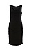 BOBI BLACK Cowl Neck Shirred Dress Thumb 1